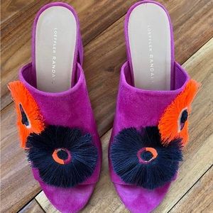 Loeffler Randall magenta slides